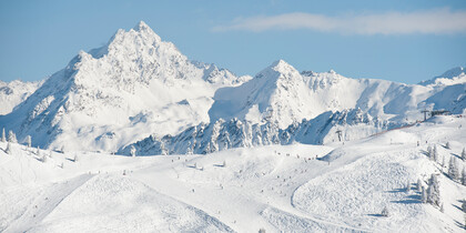 Bergpanorama im Skigebiet Silvretta Montafon | © Montafon Tourismus GmbH Schruns, Alex Kaiser
