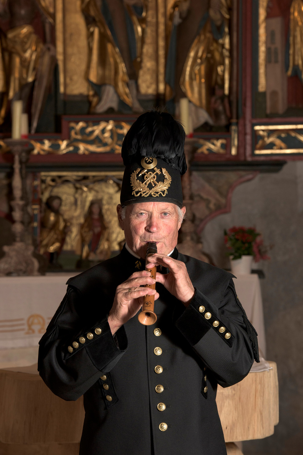 Adolf Zudrell, der "Flötenspieler vom Kristberghof" am