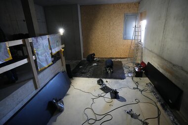 Aufnahme von Innenausbau von der Baustelle Neubau Bergrestaurant Grüneck | © Golm Silvretta Lünersee Tourismus GmbH Bregenz, Veronika Grüner