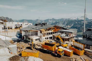 Baustelle Bergrestaurant Grüneck Golm | © Golm Silvretta Lünersee Tourismus GmbH Bregenz, Philipp Schilcher