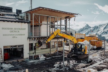 Baustelle Bergrestaurant Grüneck Golm | © Golm Silvretta Lünersee Tourismus GmbH Bregenz, Philipp Schilcher
