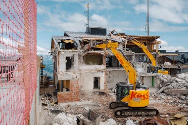 Baustelle Bergrestaurant Grüneck Golm | © Golm Silvretta Lünersee Tourismus GmbH Bregenz, Philipp Schilcher