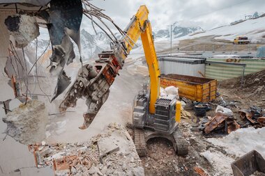 Baustelle Bergrestaurant Grüneck Golm | © Golm Silvretta Lünersee Tourismus GmbH Bregenz, Philipp Schilcher