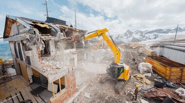 Baustelle Bergrestaurant Grüneck Golm | © Golm Silvretta Lünersee Tourismus GmbH Bregenz, Philipp Schilcher