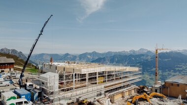Baustelle Bergrestaurant Grüneck Golm | © Golm Silvretta Lünersee Tourismus GmbH Bregenz, Philipp Schilcher