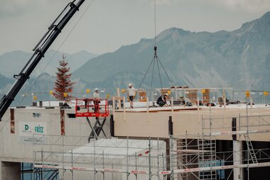 Baustelle Bergrestaurant Grüneck Golm | © Golm Silvretta Lünersee Tourismus GmbH Bregenz, Philipp Schilcher