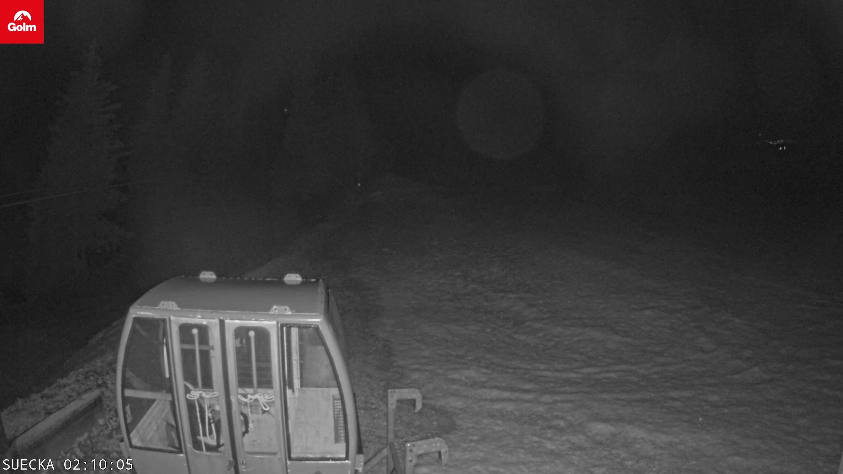 Webcam Golm - Blick von der Talstation "Sücka" auf die Rätikonbahn, Weltcupabfahrt "Anita Wachter" und den Berghof Golm 